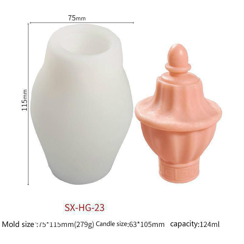 Candle Silicone DIY Crown Head Scepter Decoration Mold, Geometric candle molds, Abstract candle molds, DIY candle making molds, Silicone candle molds,