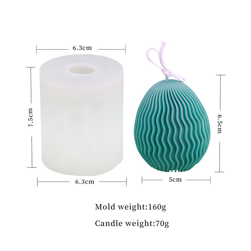 Christmas Egg Pattern Silicone Candle Mold, Geometric candle molds, Abstract candle molds, DIY candle making molds, Decognomes, Silicone candle molds, Candle Molds, Aromatherapy Candles, Scented Candle,