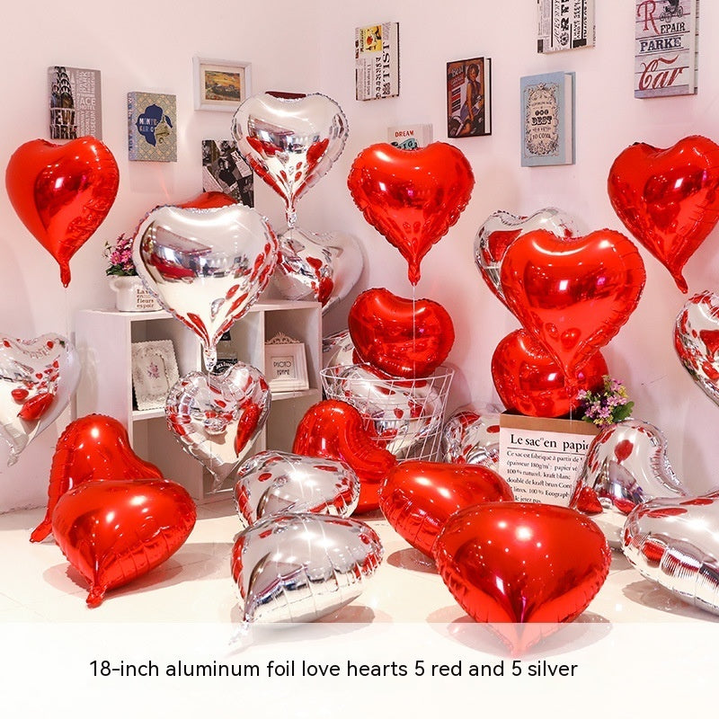 Heart-shaped Aluminum Balloon 520 Wedding Room Decoration Birthday Party, Balloons, Heart Balloons, valentines day, shop valentine's day deals, valentines, valentine's day gifts, valentine day, valentines day gifts, valentines day decor, Decognomes,  valentine decoration, valentines day decoratio, valentine decor, valentines decor, valentines decorations