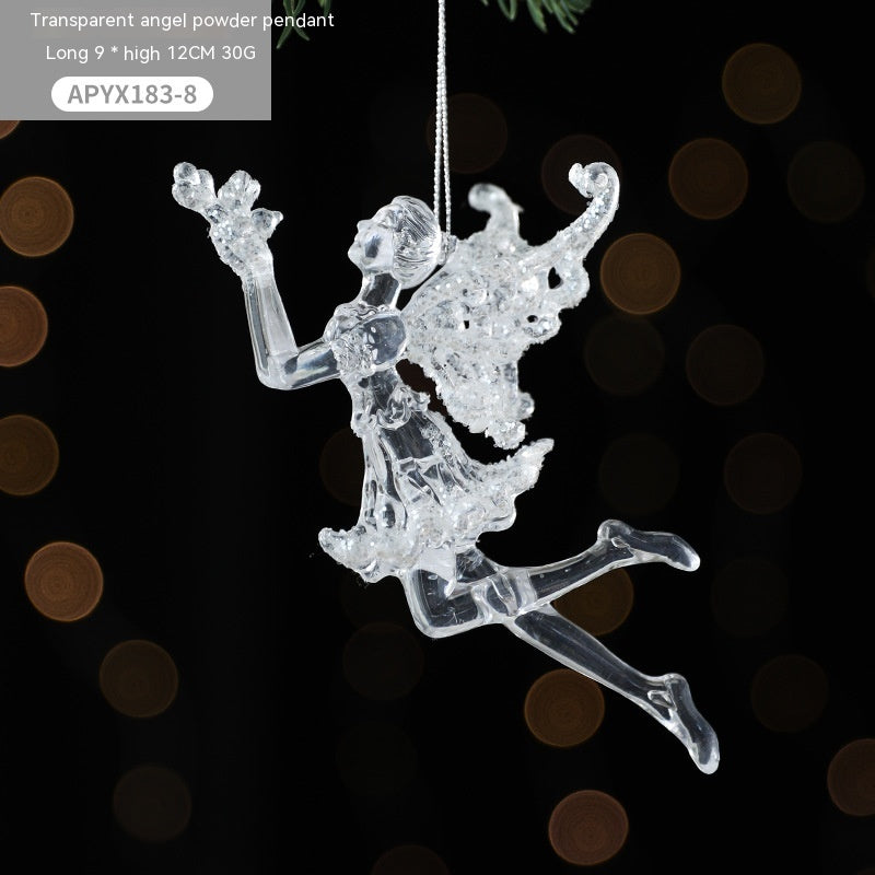 Christmas Tree Decorations Accessories Transparent Acrylic