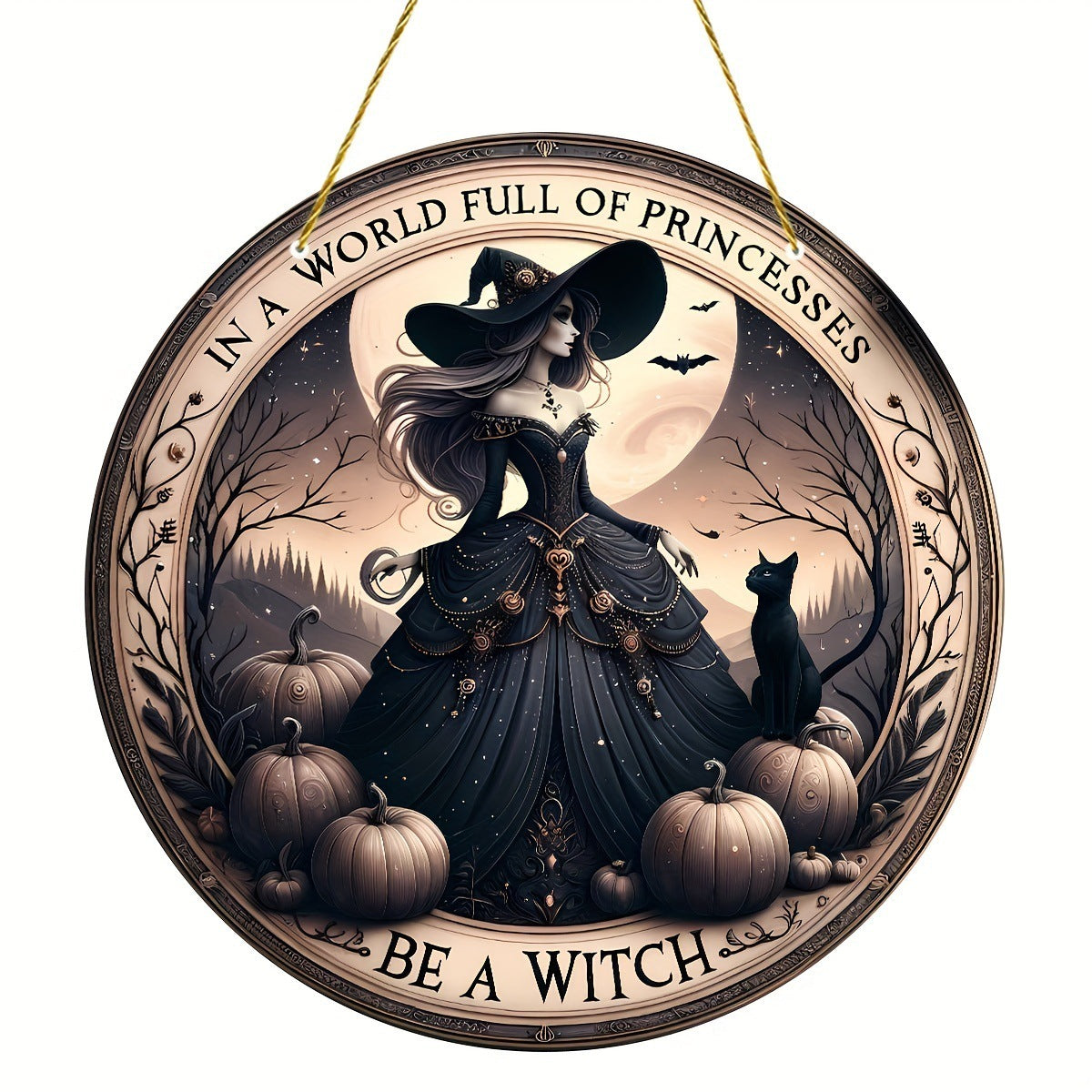 Acrylic Halloween Witch Pendant Color Disc Wall Decorations, Pumpkin lanterns, Jack o Lanterns, Halloween Lights, Halloween Decoration Ornaments, Halloween inflatables, carved pumpkins, Halloween wreaths, Halloween Candles, and animatronics Halloween.
