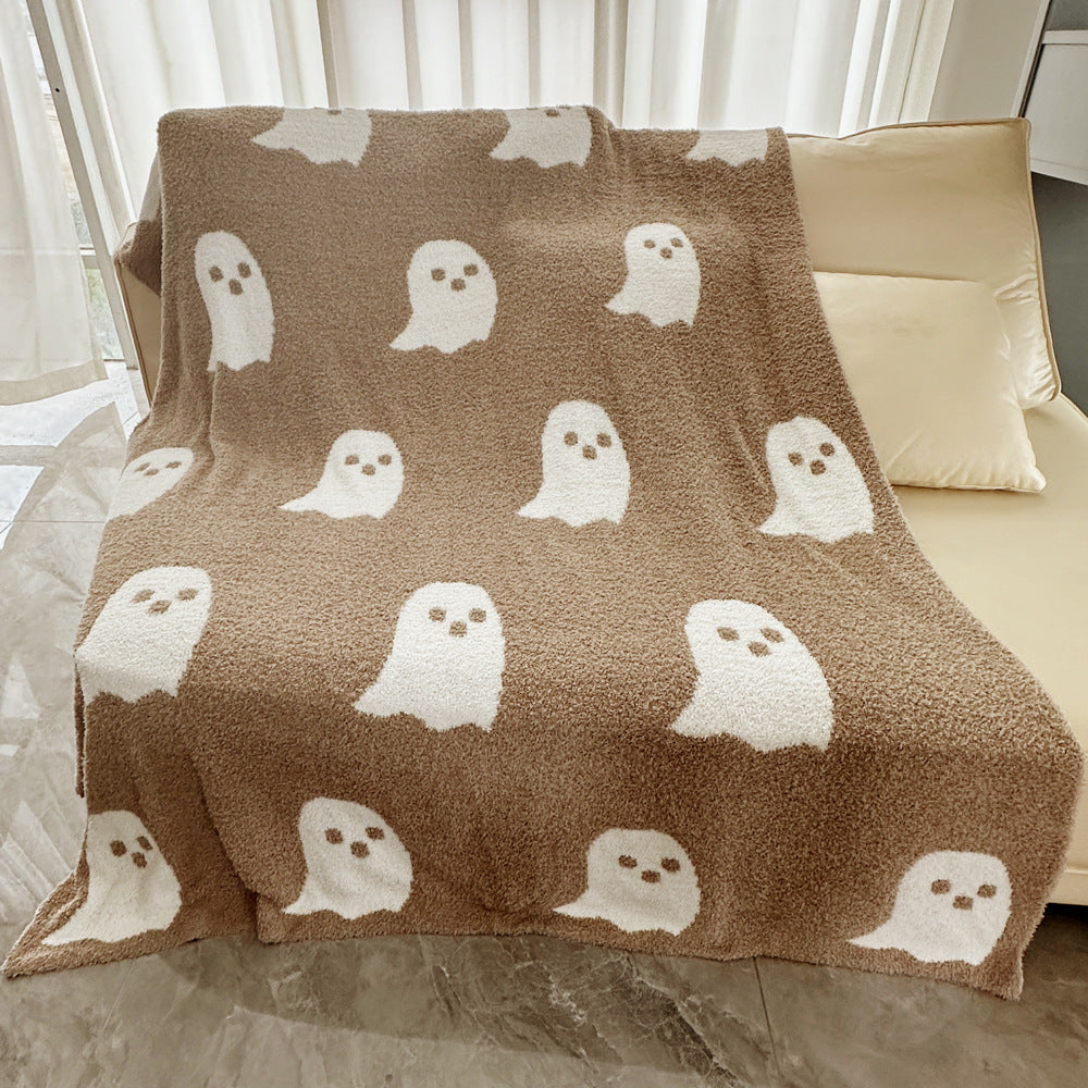 Half Velvet Blanket Ghost Blanket Knitted, Pumpkin lanterns, Jack o Lanterns, Halloween Lights, Halloween Decoration Ornaments, Halloween inflatables, carved pumpkins, Halloween wreaths, Halloween Candles.