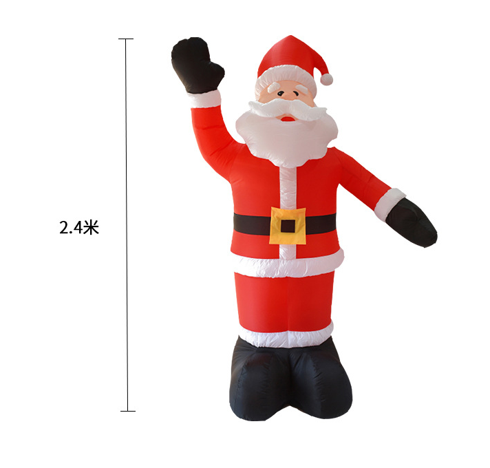 Christmas Inflatable Decoration Courtyard Layout 24m Santa Claus Inflatable Model Party Gifts Outdoor Decoration, Christmas Inflatable, Christmas Santa Model  Inflatable