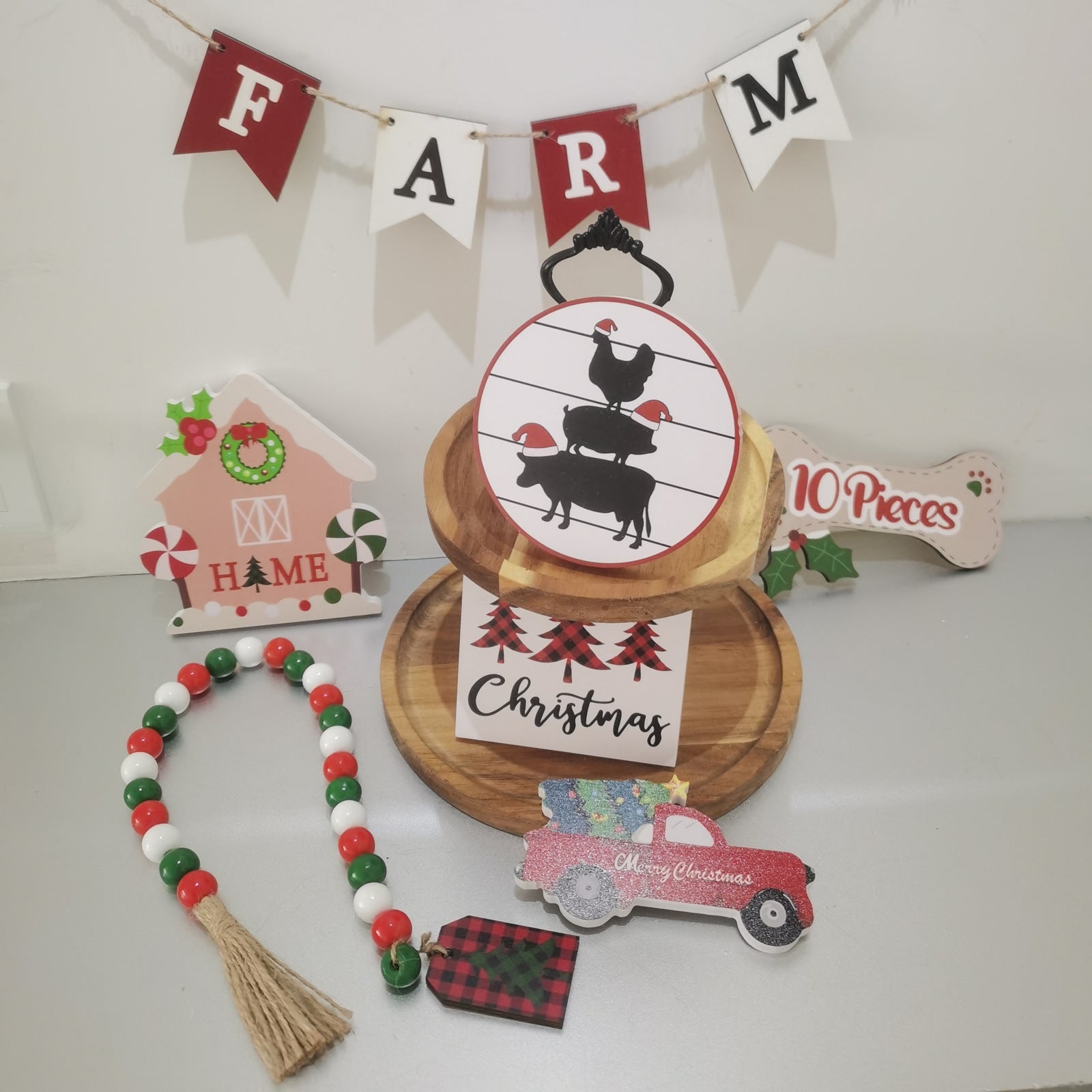 Christmas Ornament Decoration Wooden