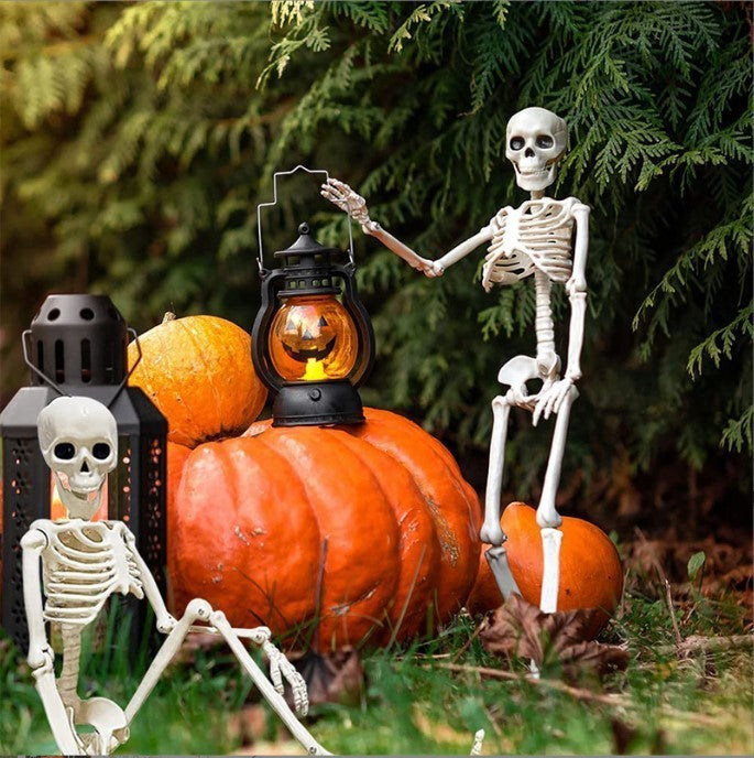 Halloween Simulation 40CM Skeleton Pendant Stand-able Movable Joint