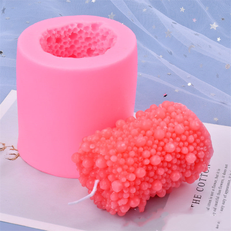 Silicone Three-dimensional Cylindrical Candle Flip Sugar Mold, Silicone candle molds, Christmas tree candle molds, Halloween pumpkin candle molds, Easter egg candle molds, Animal candle molds, Sea creature candle molds, Fruit candle molds, Geometric candle molds, Abstract candle molds, DIY candle making molds,