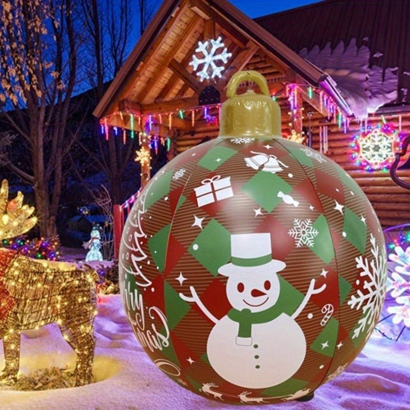 2 Piece Inflatable Christmas Balls Christmas Halloween Decorative Balls