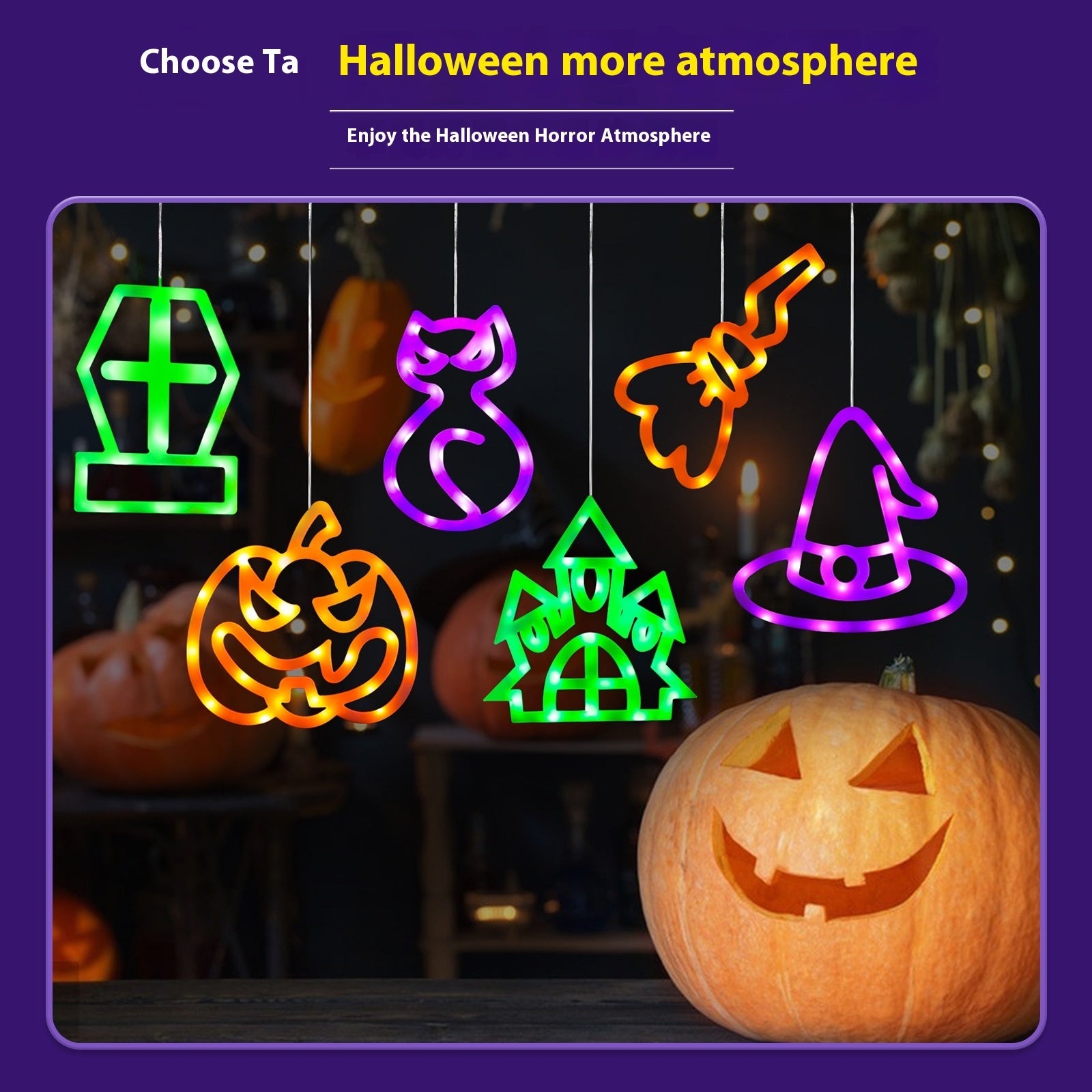 Halloween Decoration Ice Bar Hanging Light Led