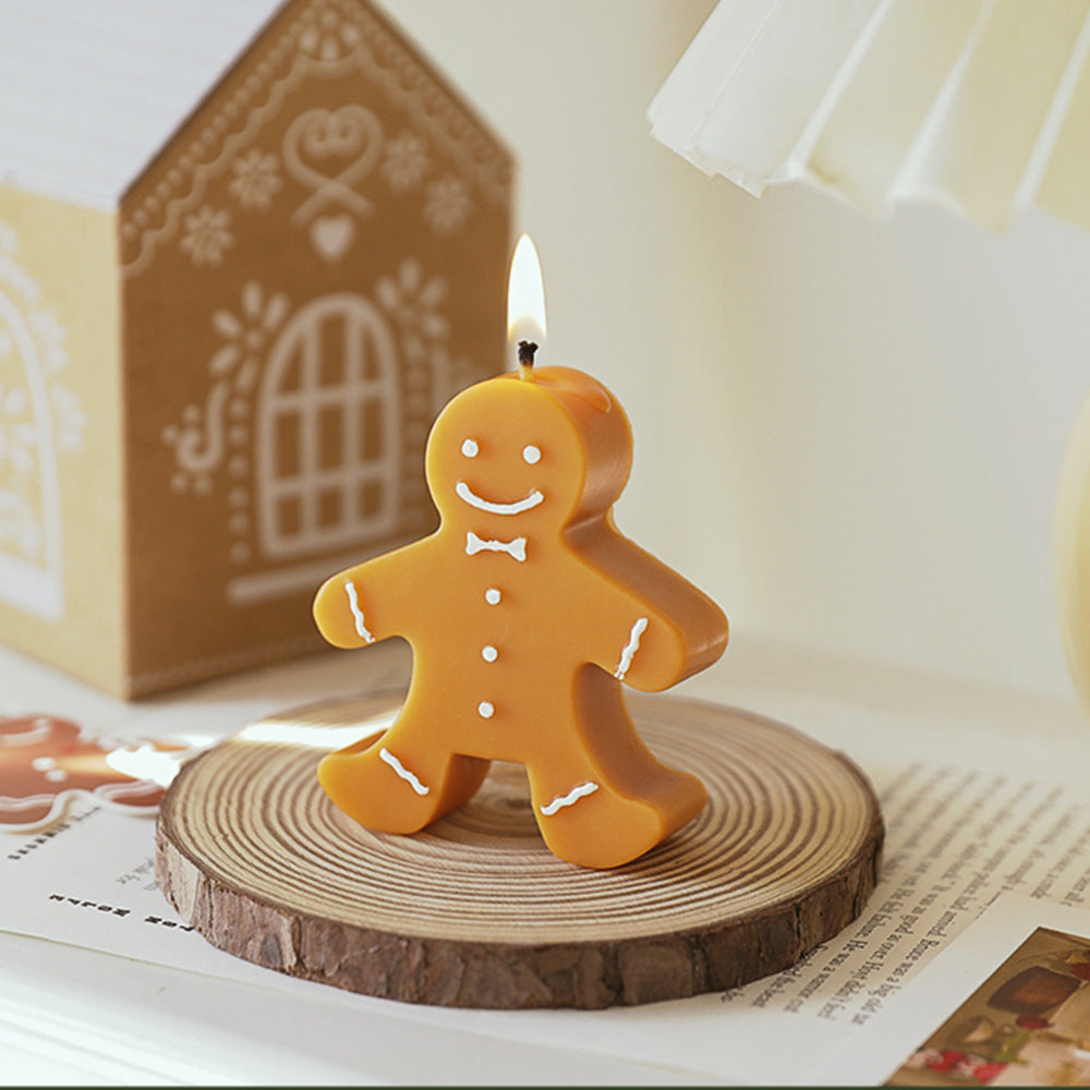 Christmas Gift Gingerbread Man Aromatherapy Candle