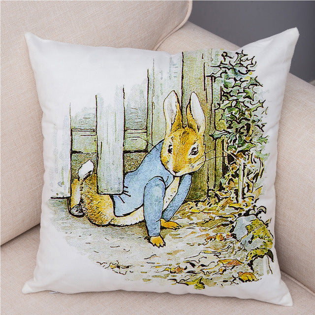 Cartoon Rabbit Peach Skin Fabric Pillow Cover Home Decoration Sofa Cushion Cover Seat Cover Easter Amazon AliExpress, easter decorations, Easter Decor, easter table decor, outdoor easter decorations, shop easter, Decognomes, Spring Decorations