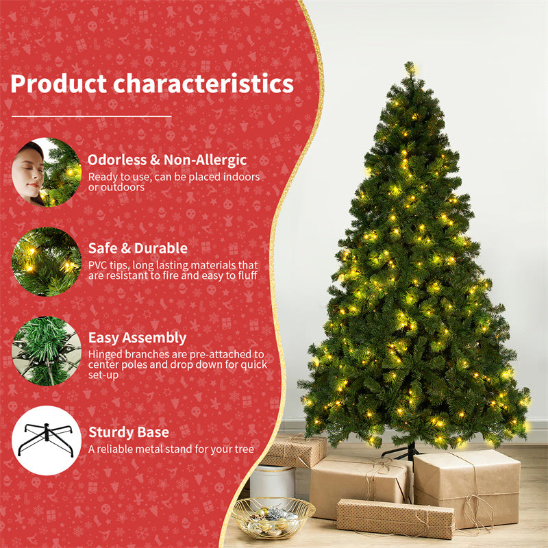 Window Decoration PVC Encrypted Christmas Tree Decorations