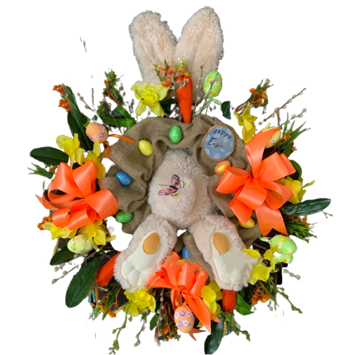 Easter decorations, Easter eggs decorations, Easter bunny decorations, Easter wreaths, Easter garlands, Easter centerpieces, Easter table runners, Easter tablecloths, Easter baskets decorations, Easter grass decorations, Easter candy decorations, Easter lights, Easter inflatables, Easter door wreaths, Easter tree decorations, Easter wall art, Easter banners, Easter window clings, Easter garden flags, Easter outdoor decorations.