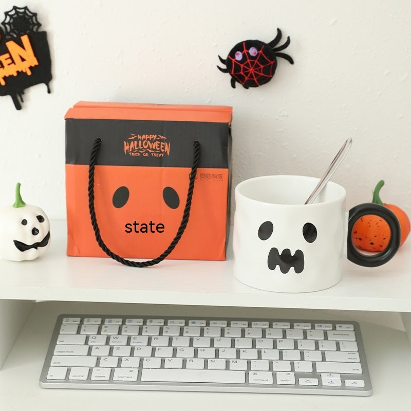 Halloween Mug Pumpkin Shape Cup