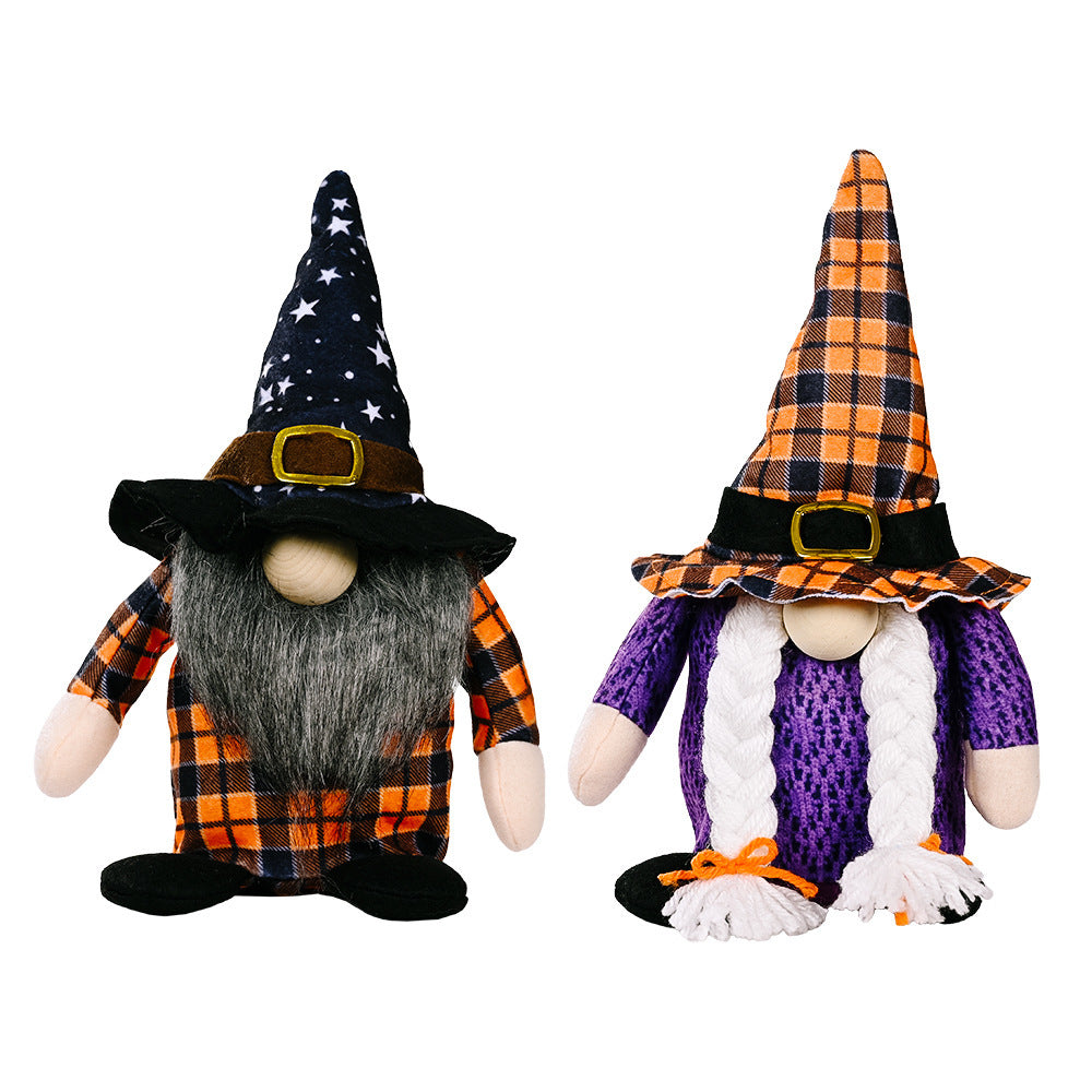 Plaid Halloween Rudolf Doll