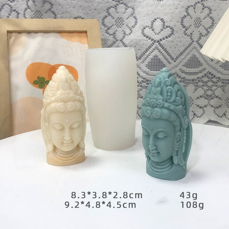 Guanyin Buddha Food Grade Silicone Mold Clay Dropping Glue, Silicone candle molds, Christmas tree candle molds, Halloween pumpkin candle molds, Easter egg candle molds, Animal candle molds, Sea creature candle molds, Fruit candle molds, Geometric candle molds, Abstract candle molds, DIY candle making molds,
