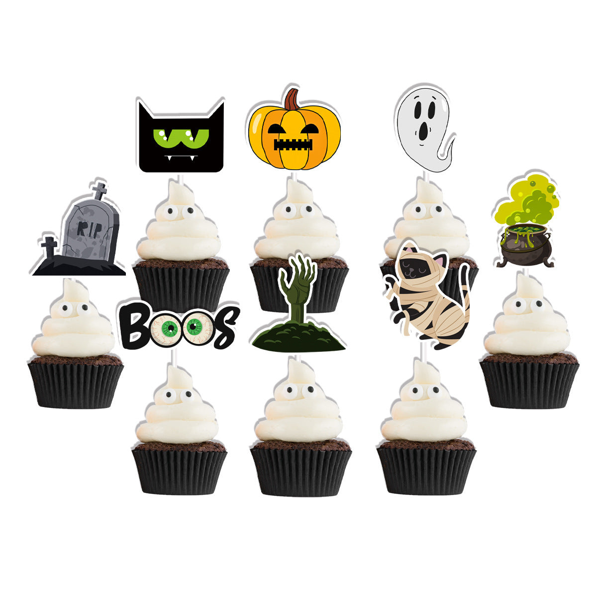 Fashion Simple Halloween Cake Decorative Planting Flags, Halloween decorations items, Halloween costumes, Halloween masks, Halloween props, Halloween animatronics, Halloween inflatables, Halloween lights, Halloween fog machines, Halloween spider webs, Halloween lanterns, Halloween banners, Halloween streamers, Halloween tableware, Halloween centerpieces, Halloween party favors, Halloween yard stakes, Halloween tombstones, Halloween candles, Halloween wreaths, Halloween garlands
