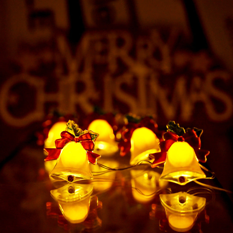 Led Christmas Decoration Bell Modeling Festival Atmosphere Lighting Chain