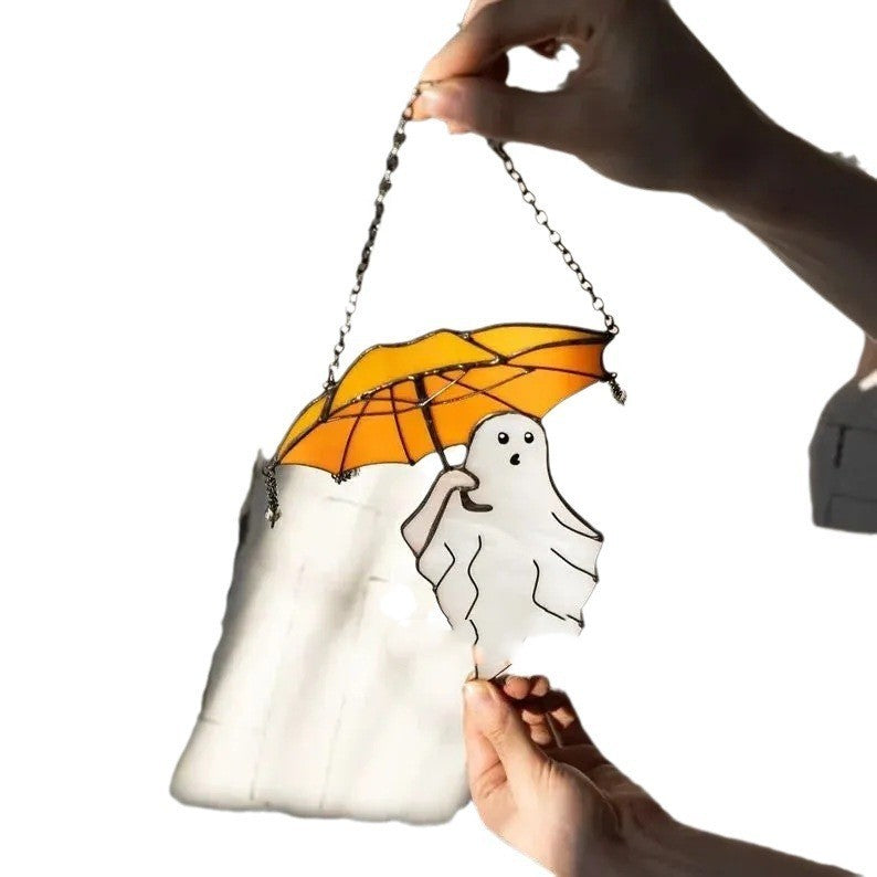 Funny Halloween Ghost And Umbrella Ornaments