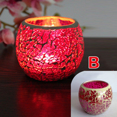 European Glass Mosaic Candle Holder Gift Ornament, candle holder, candle stick holder, glass candle holder, iron candle holder, wicker candle holder 2 piece set, candle holders, candlesticks, candle sticks, Luxury candles holders, taper candle holders, candlestick holder, Wooden Candlestick Candle Holder, Metal Candle Holders