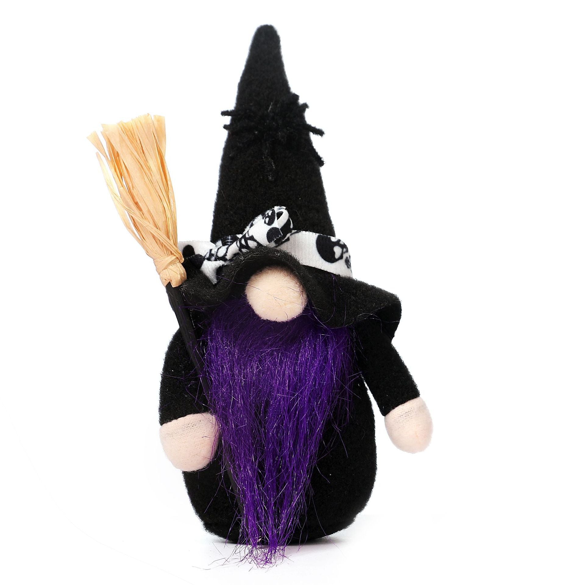 Halloween Witch Purple Mysterious Doll Faceless