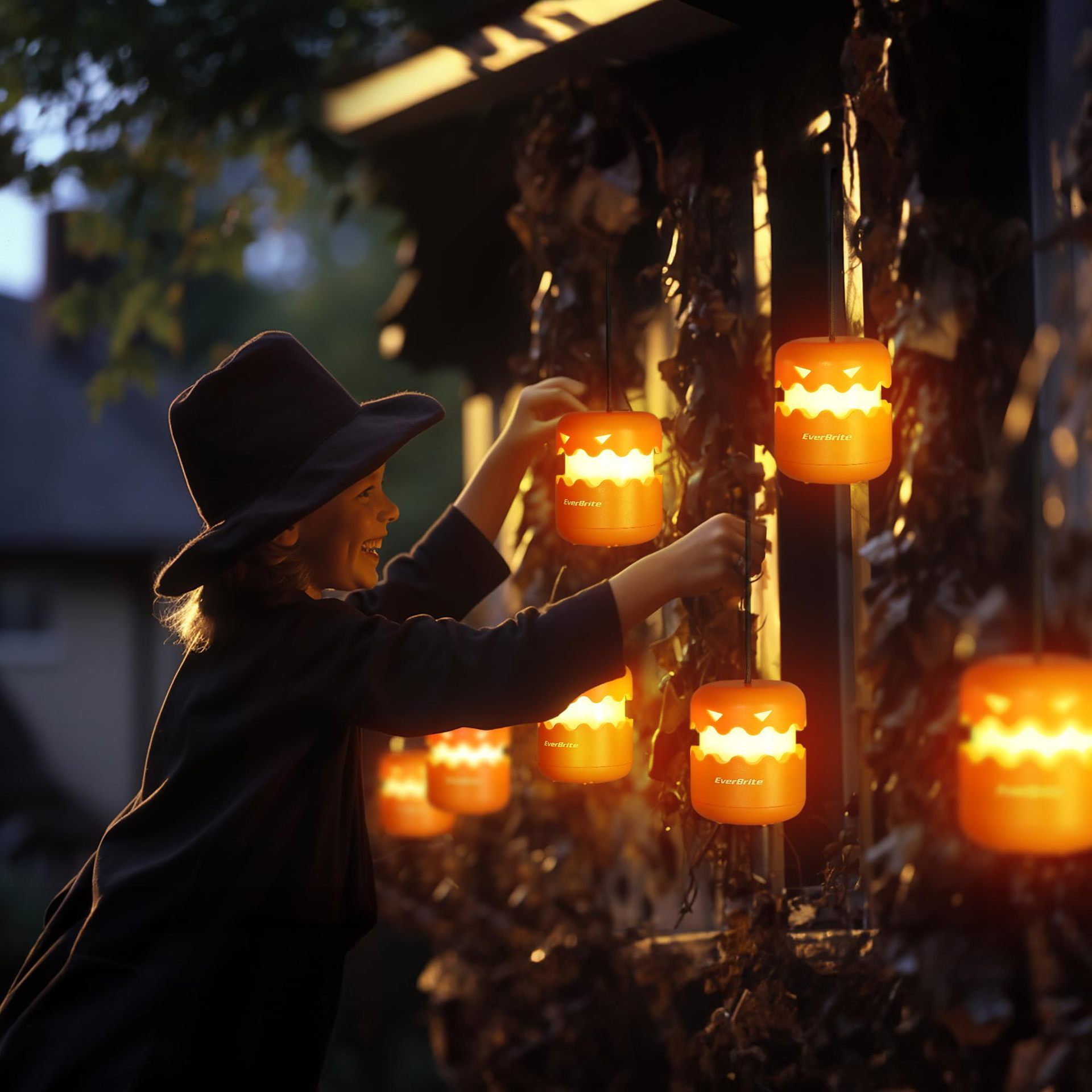 Halloween Pumpkin Foldable Party Decoration LED Small Night Lamp