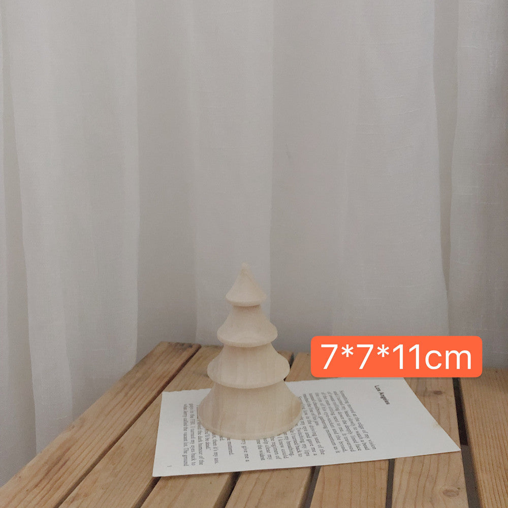 Simple Wooden Candle Holder Home Furnishings