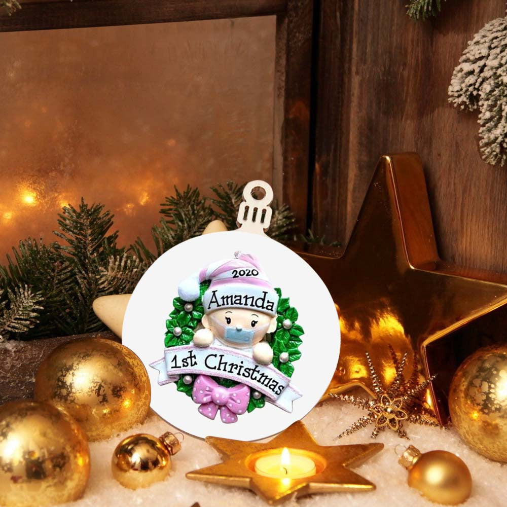Christmas wooden tag decoration