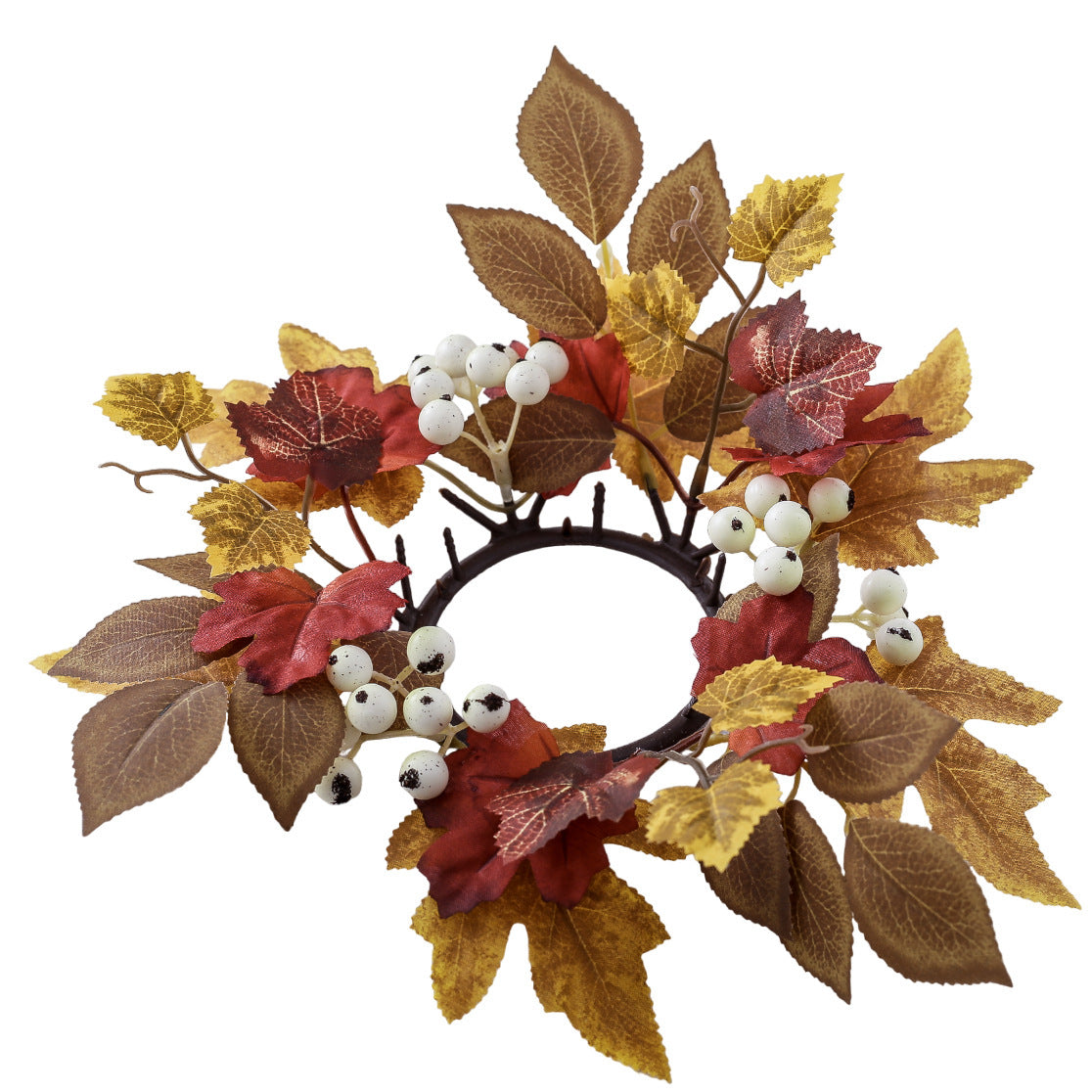 Halloween Maple Leaf Candlestick Fruit Candle Garland