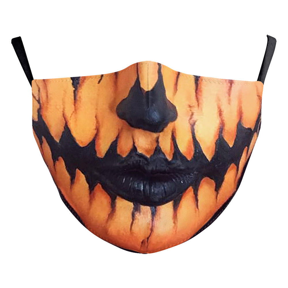 Milk Silk Double-layer Halloween Digital Printing Mask