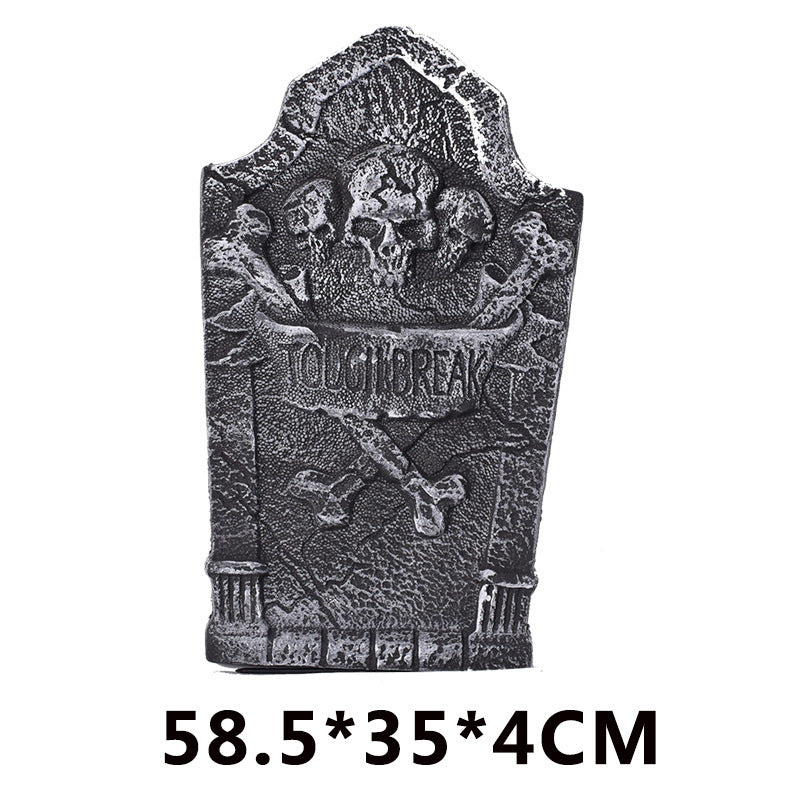 Halloween Ghost Festival Decoration Tombstone Haunted House Bar Set Foam Tombstone Decoration