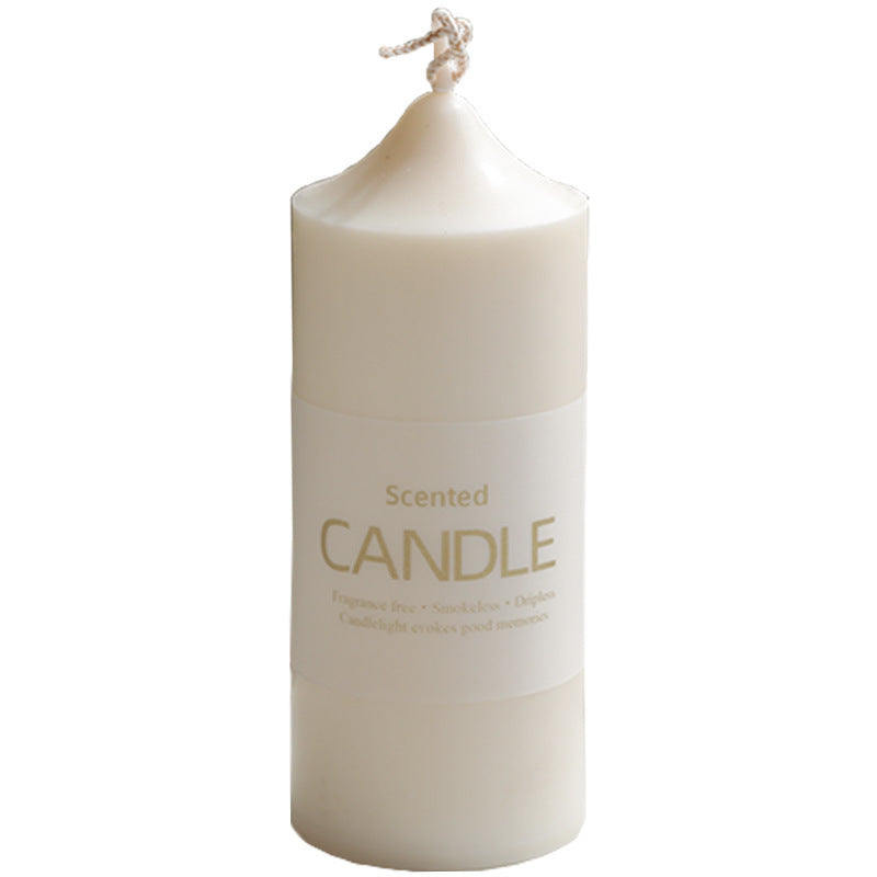 Cylindrical Candle Transparent Pointed Mold