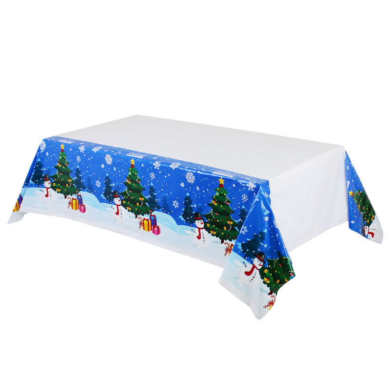 Christmas Plastic Rectangular Tablecloth