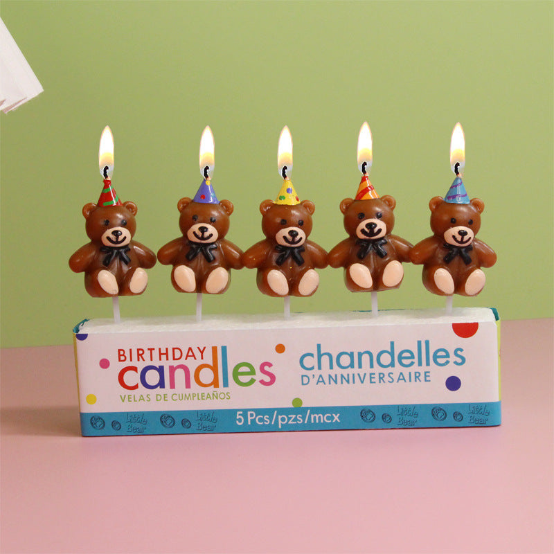 Birthday Candle Party Hat Bear Flame XINGX Topper For Baking Cartoon Decoration, Silicone candle molds, Christmas tree candle molds, Halloween pumpkin candle molds, Easter egg candle molds, Animal candle molds, Sea creature candle molds, Fruit candle molds, Geometric candle molds, Abstract candle molds, DIY candle making molds,