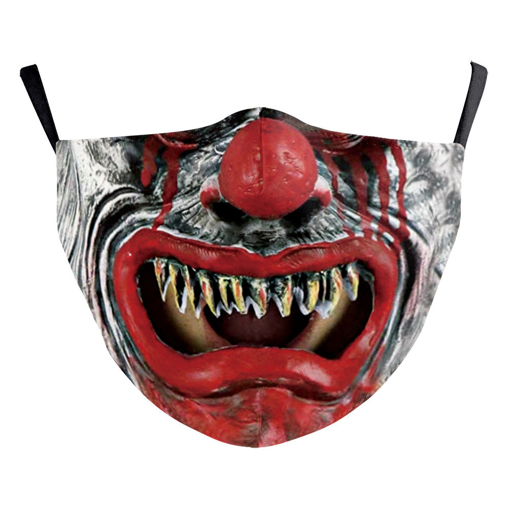 Digital Printing Halloween Clown Funny Horror Double-layer Dust Mask, Funny Glowing Masks, Halloween Horror Mask, Halloween LED Full Mask, Skull LED Mask, Animal Mask, Costumes Props Mask, Halloween Masks For Sale, Halloween Masks Near Me, Halloween Mask Micheal Myers, Halloween Mask Store.
