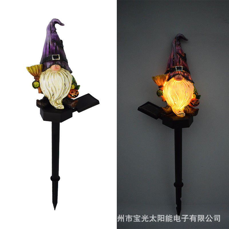 Solar Energy Cartoon Resin Ground Fine Outdoor Yard Lamp Garden Decoration