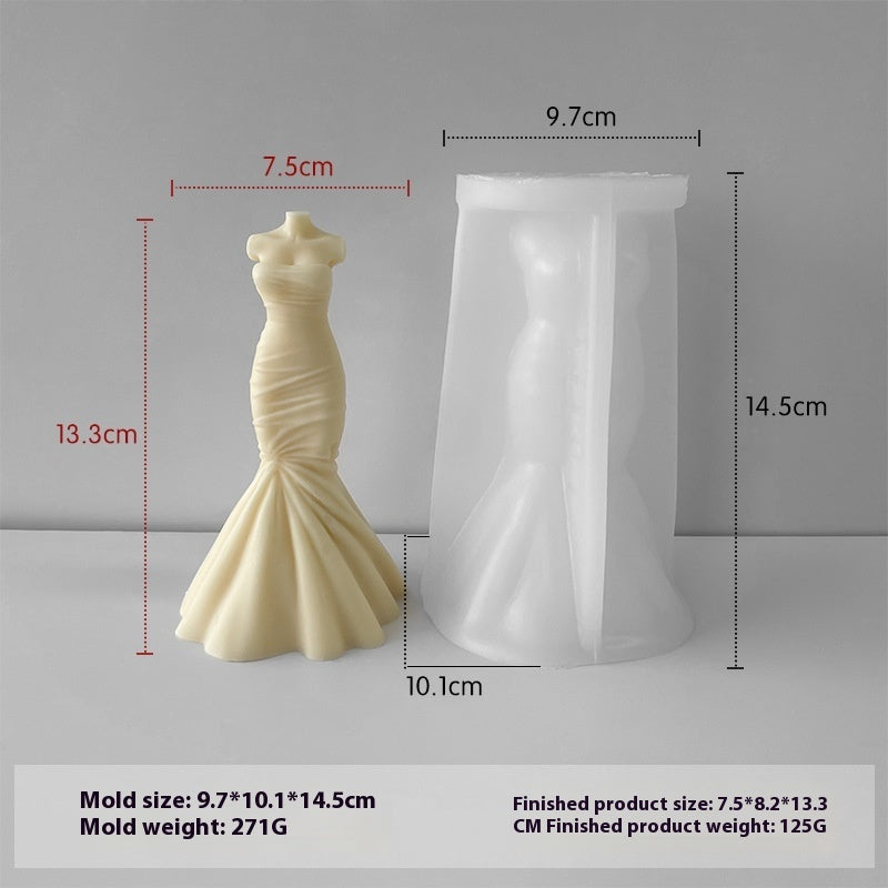 A Variety Of 3D Stereo Wedding Dress Mold DIY, Silicone candle molds, Christmas tree candle molds, Halloween pumpkin candle molds, Easter egg candle molds, Animal candle molds, Sea creature candle molds, Fruit candle molds, Geometric candle molds, Abstract candle molds, DIY candle making molds,