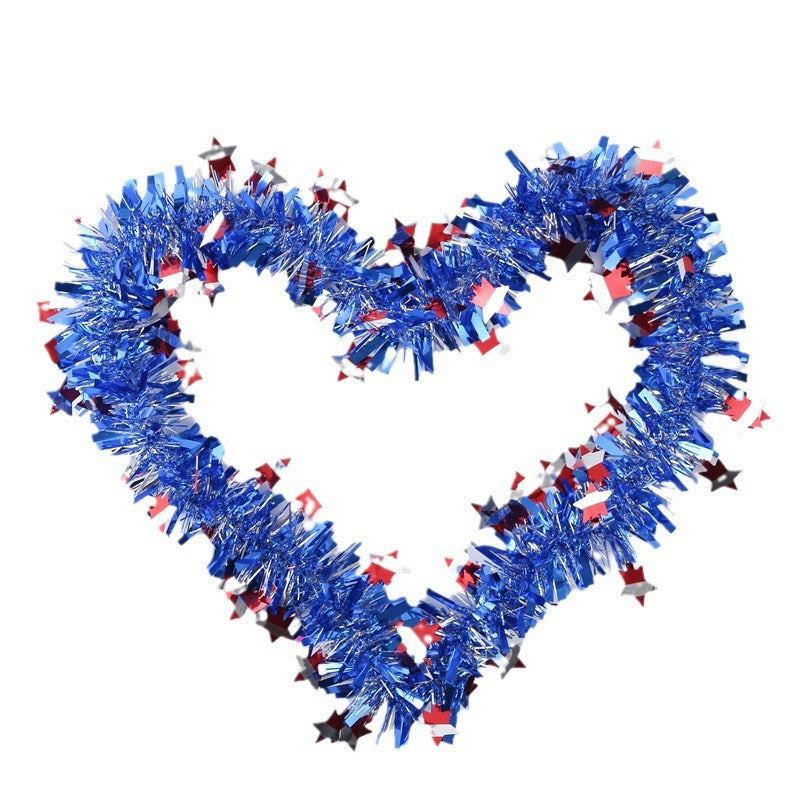 Site Decoration Supplies Red Blue White Wool Tops