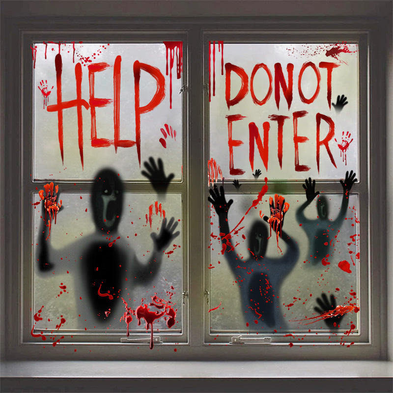 New Hot Sell Halloween Horror Door Sticker