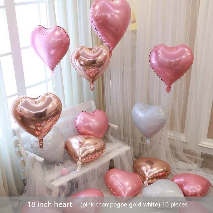 Heart-shaped Aluminum Balloon 520 Wedding Room Decoration Birthday Party, Balloons, Heart Balloons, valentines day, shop valentine's day deals, valentines, valentine's day gifts, valentine day, valentines day gifts, valentines day decor, Decognomes,  valentine decoration, valentines day decoratio, valentine decor, valentines decor, valentines decorations