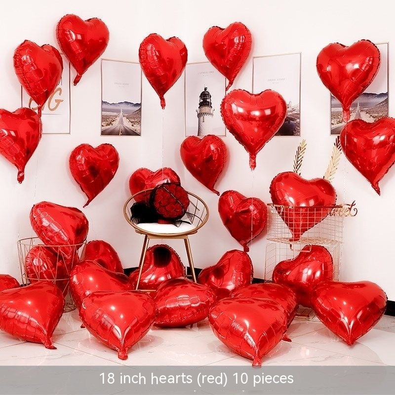 Heart-shaped Aluminum Balloon 520 Wedding Room Decoration Birthday Party, Balloons, Heart Balloons, valentines day, shop valentine's day deals, valentines, valentine's day gifts, valentine day, valentines day gifts, valentines day decor, Decognomes,  valentine decoration, valentines day decoratio, valentine decor, valentines decor, valentines decorations