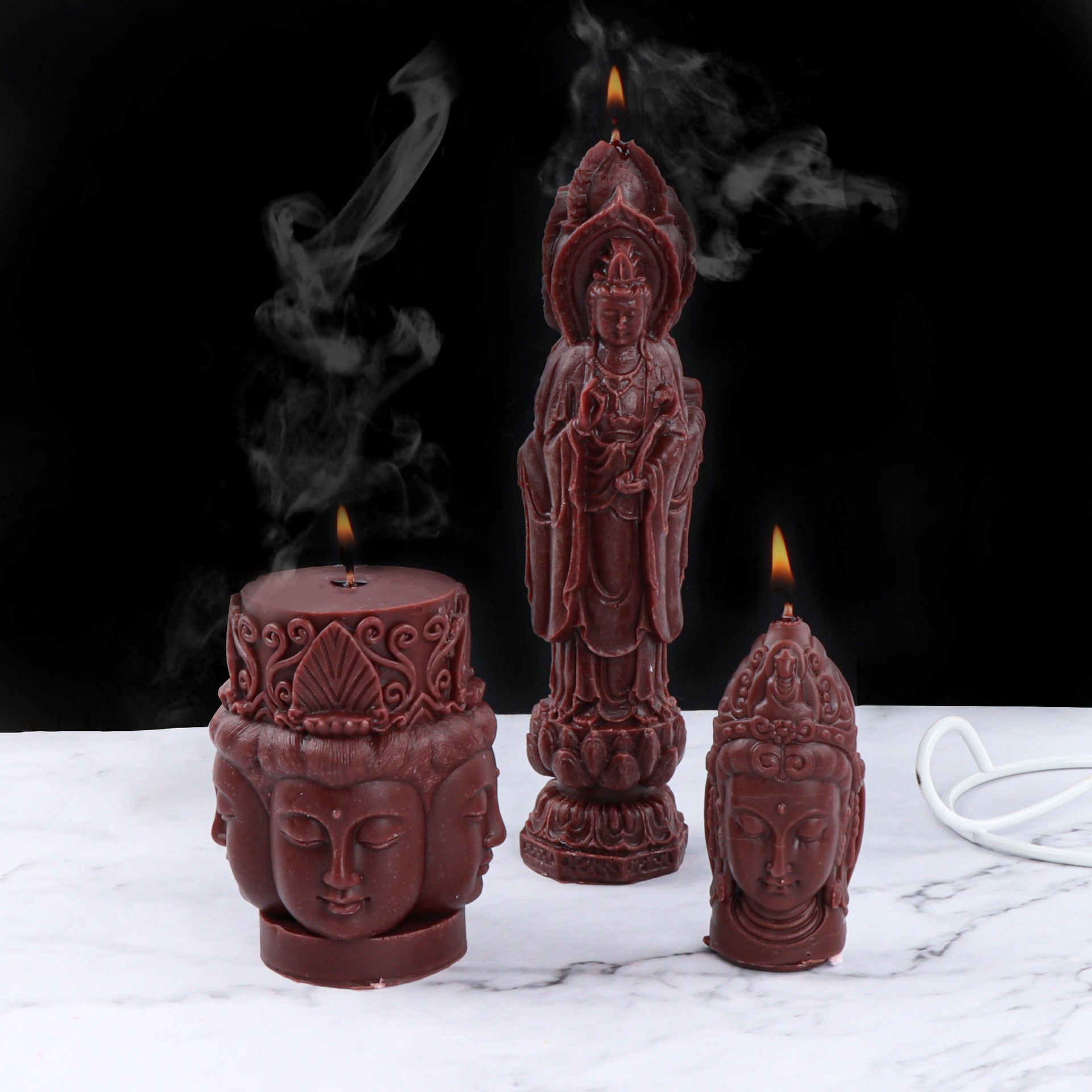 Religious Element Buddha Modeling Candle Silicone Mold, Silicone candle molds, Christmas tree candle molds, Halloween pumpkin candle molds, Easter egg candle molds, Animal candle molds, Sea creature candle molds, Fruit candle molds, Geometric candle molds, Abstract candle molds, DIY candle making molds,