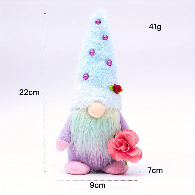 Creative Desktop Decoration Tie-dyed Faceless Doll