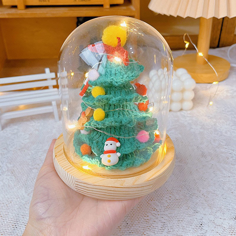 Glass Cover Christmas Tree Table Decorative Ornaments