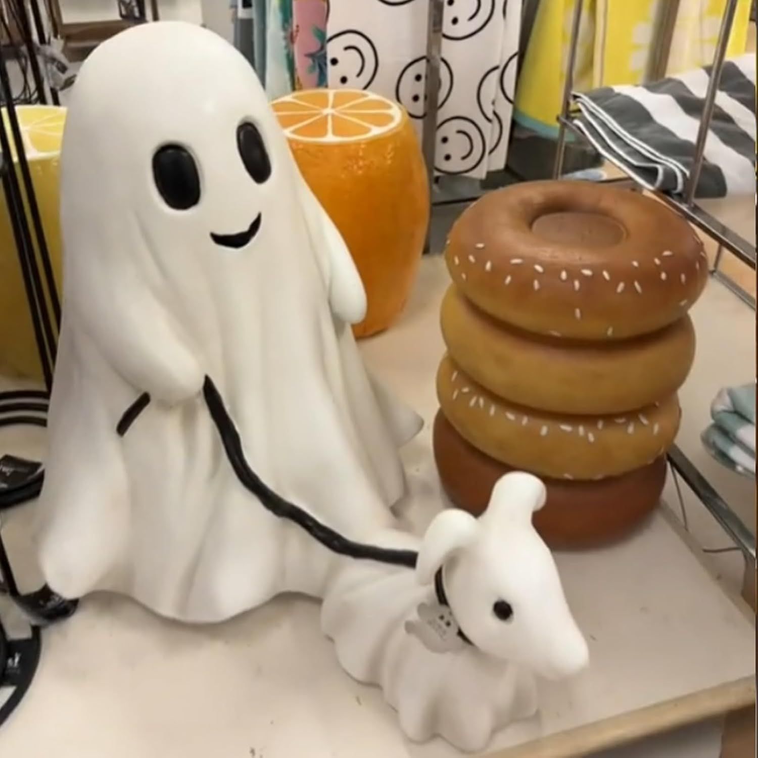 Halloween Little Ghost Dog Walking Decoration Creative Home Decoration