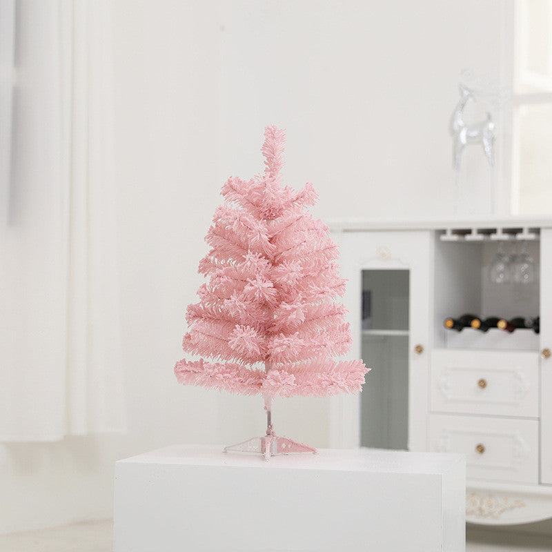 PinkChristmas Tree Package Home Flocking Decoration