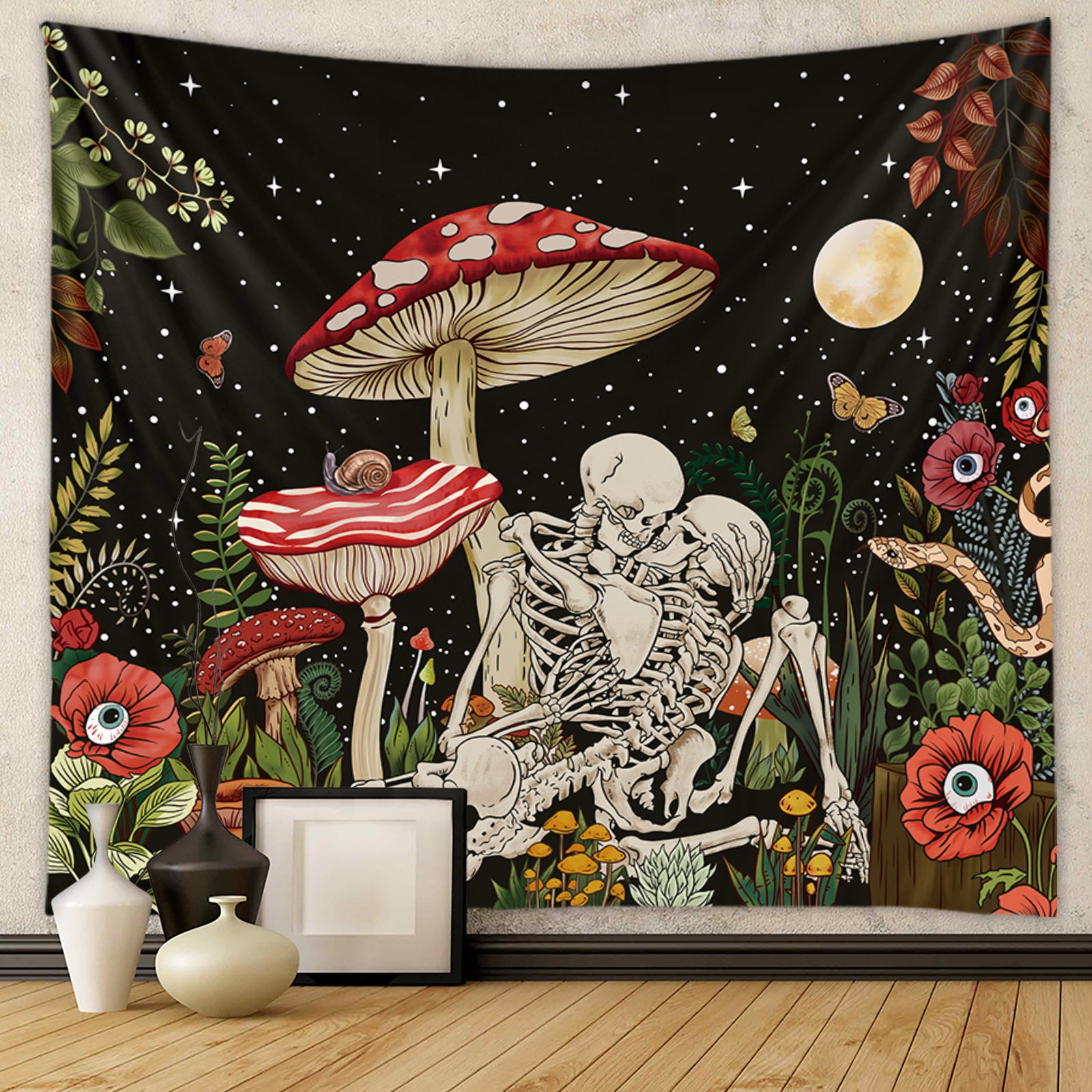 Room Decoration Ins Hanging Cloth Mushroom Tapestry