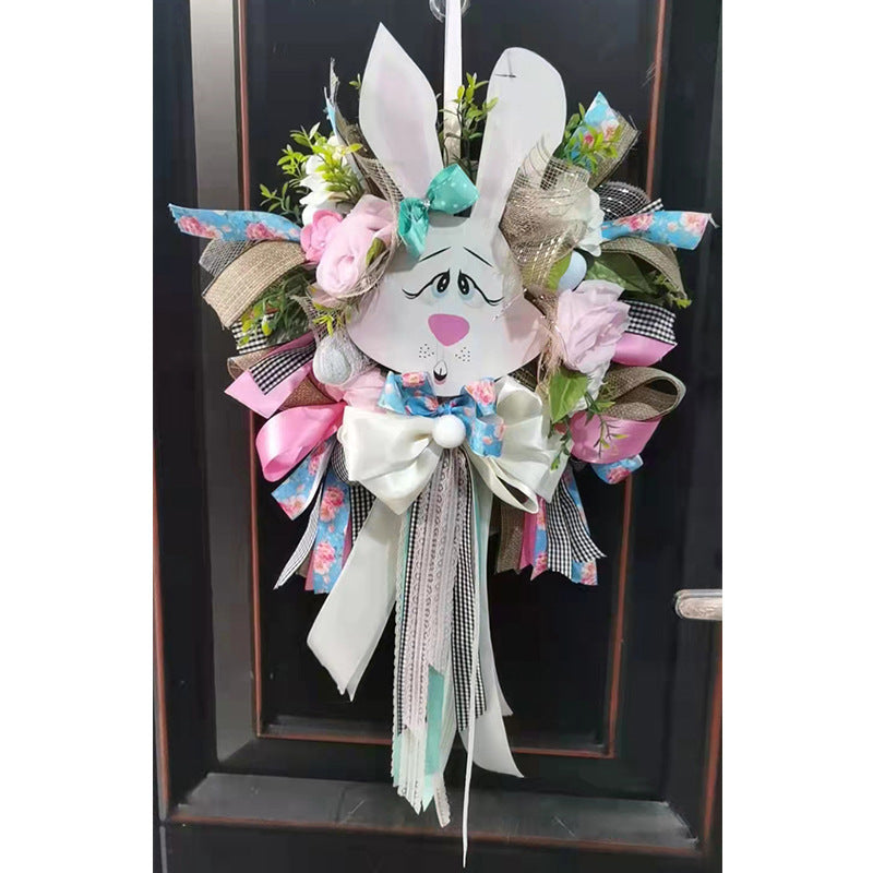 Easter Bunny Wreath Decoration, Rabbit Wreath, easter decorations, Easter Decor, easter table decor, outdoor easter decorations, shop easter, Decognomes, Spring Decorations