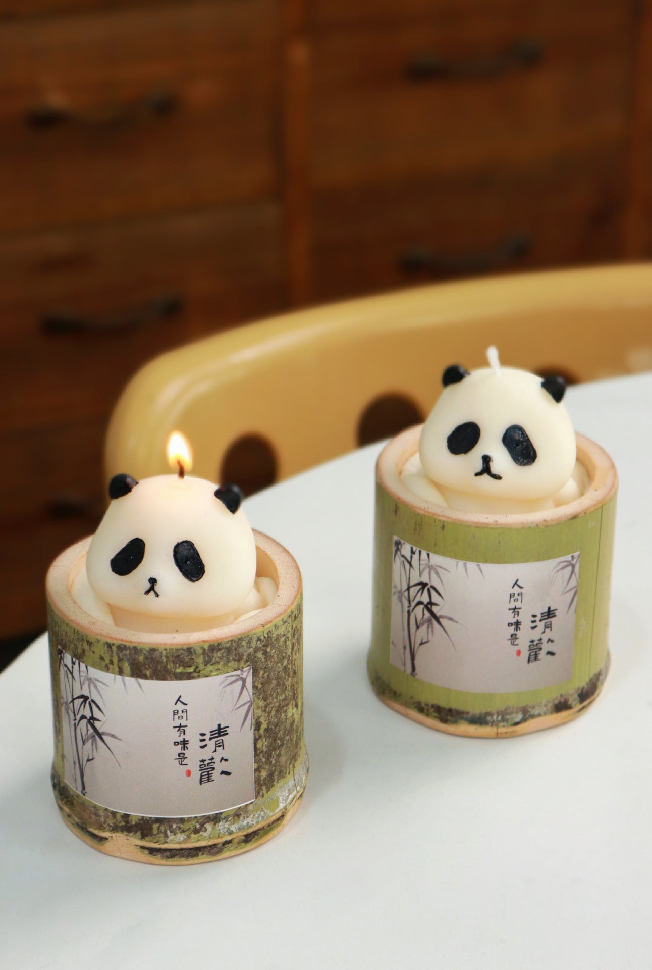 Panda Bamboo Candle Bamboo Pipe Aromatherapy, Silicone candle molds, Christmas tree candle molds, Halloween pumpkin candle molds, Easter egg candle molds, Animal candle molds, Sea creature candle molds, Fruit candle molds, Geometric candle molds, Abstract candle molds, DIY candle making molds,