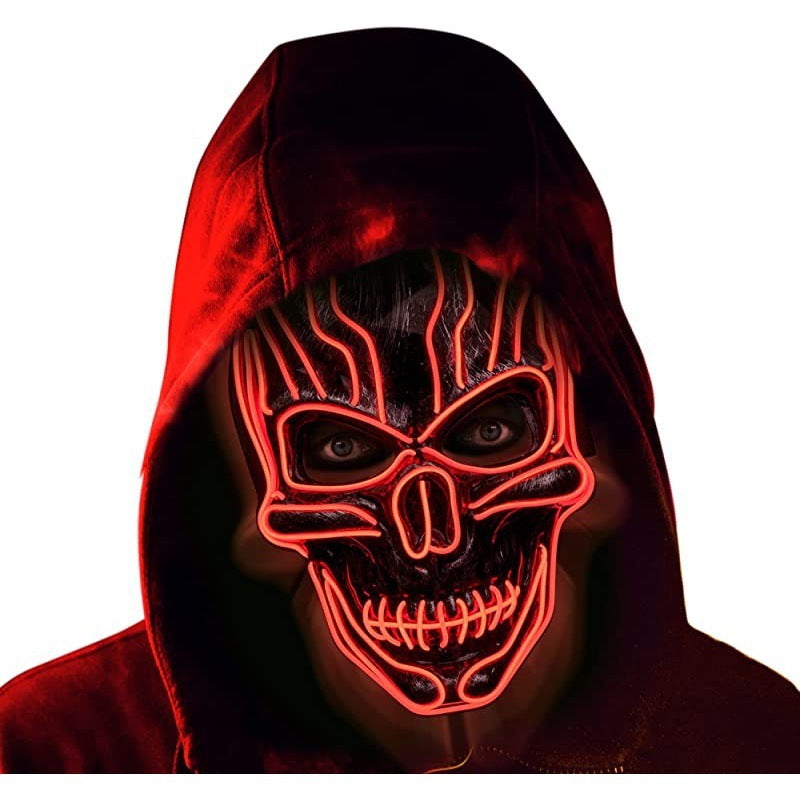 Halloween Luminous Mask With EL Wi 3 Flashing Modes