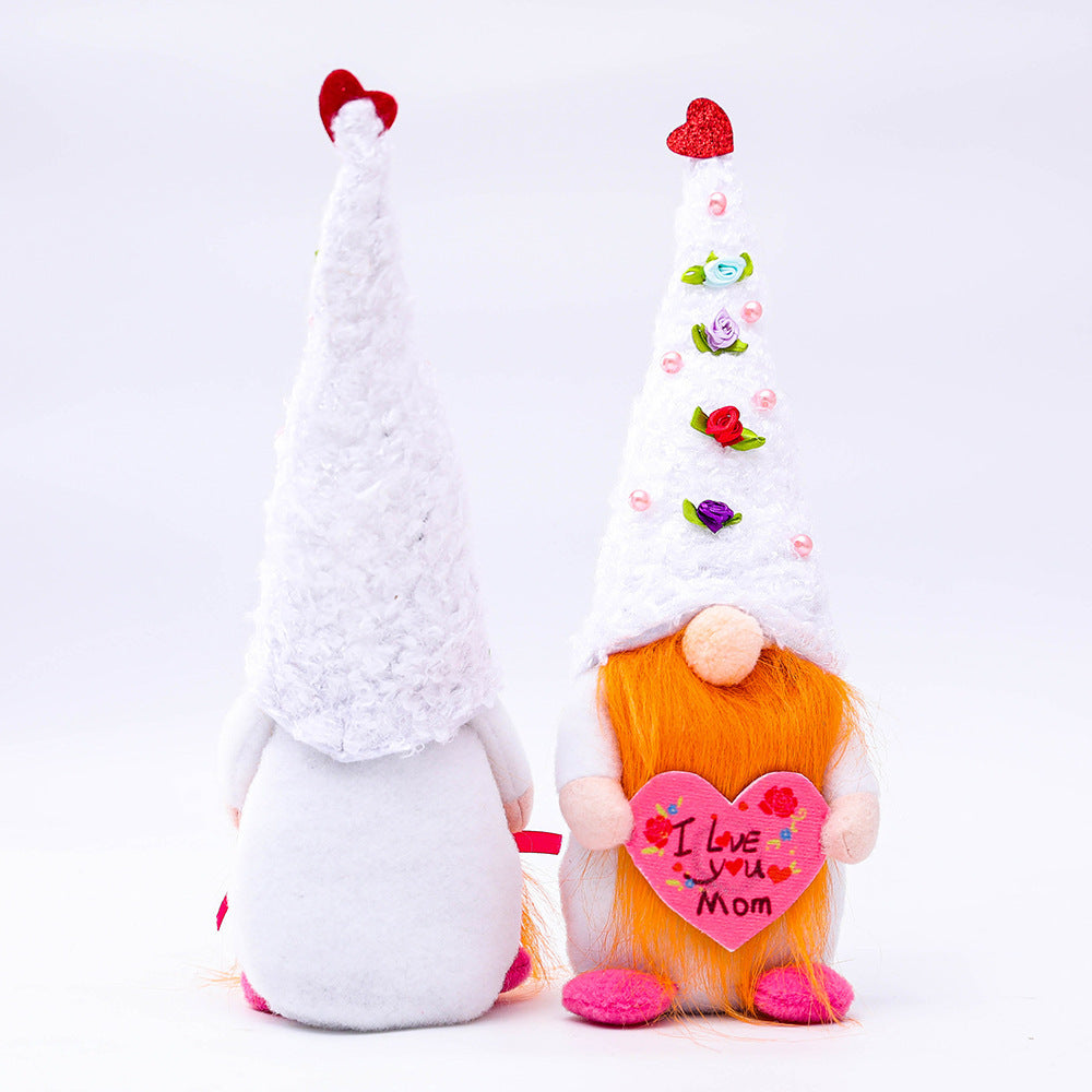 Mother's Day Gnomes Love Top Hat Faceless Doll, Mother's Day Love Top Hat Faceless Doll, Happy Mothers Day Gnome, Decognomes